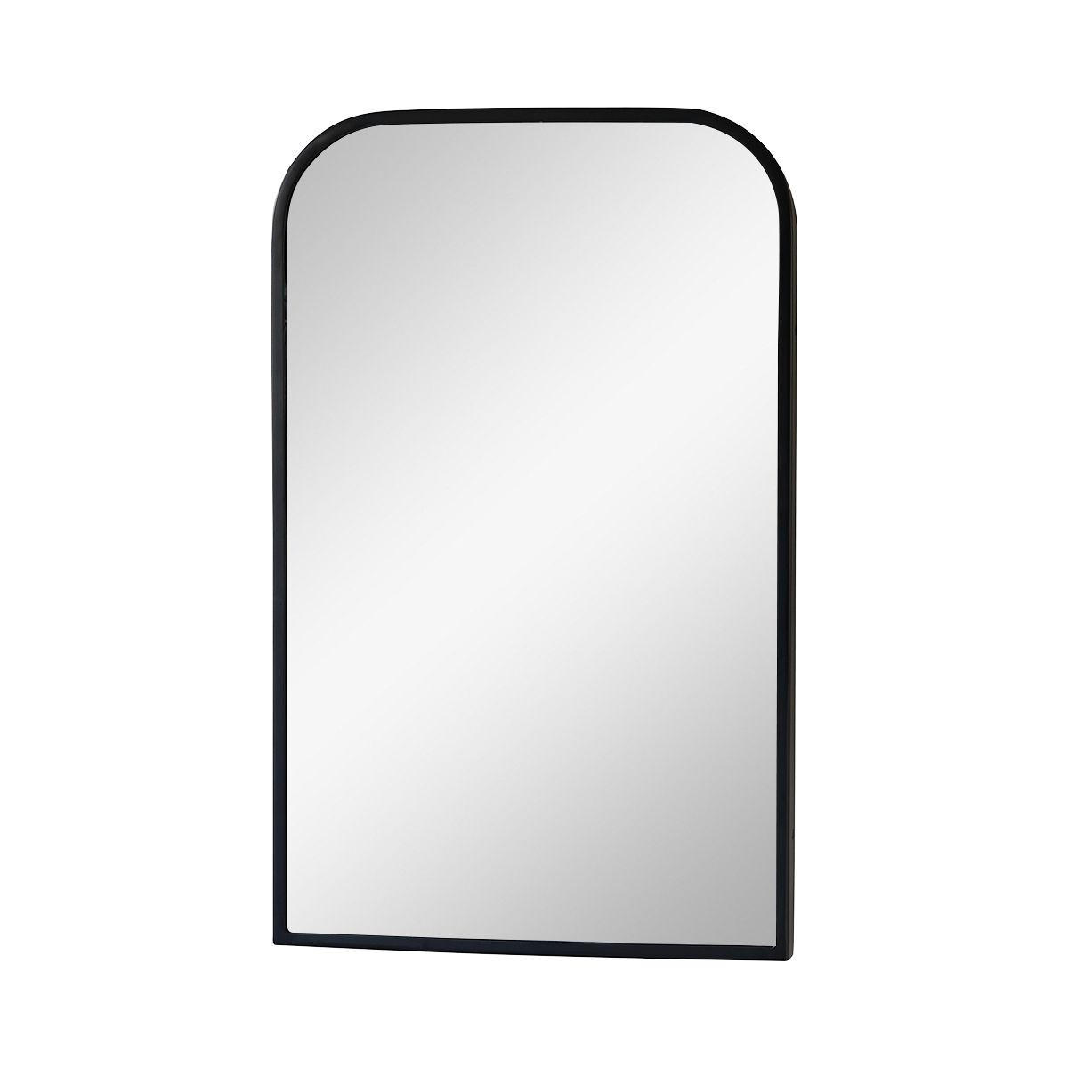 SPIEGEL Nordic Schwarz aus Metall - Schwarz, Metall (50/80/4cm) - Tikamoon