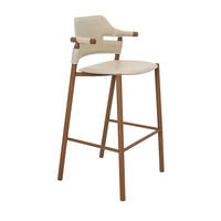 BARHOCKER Hocker aus regeneriertem Leder in Sandfarbe 53/48/104 cm - Sandfarben/Gelb, Leder/Holzwerkstoff (53/104/48cm) - ANGEL CERDA