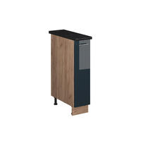 LEKÁRENSKÁ SKRINKA Fame-Line, Tmavo modrá vysoký lesk/Dub Goldkraft, 20 cm, AP Antracit - dub medový/tmavomodrá, kompozitné drevo (20/82/60cm) - Vicco