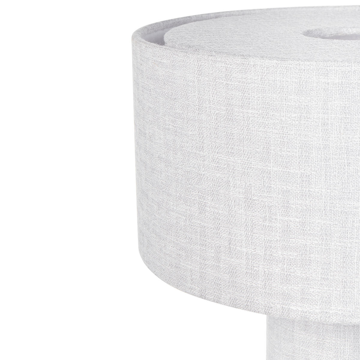 TISCHLEUCHTE Grau Malips - Grau, Textil (30/30/35cm) - Beliani