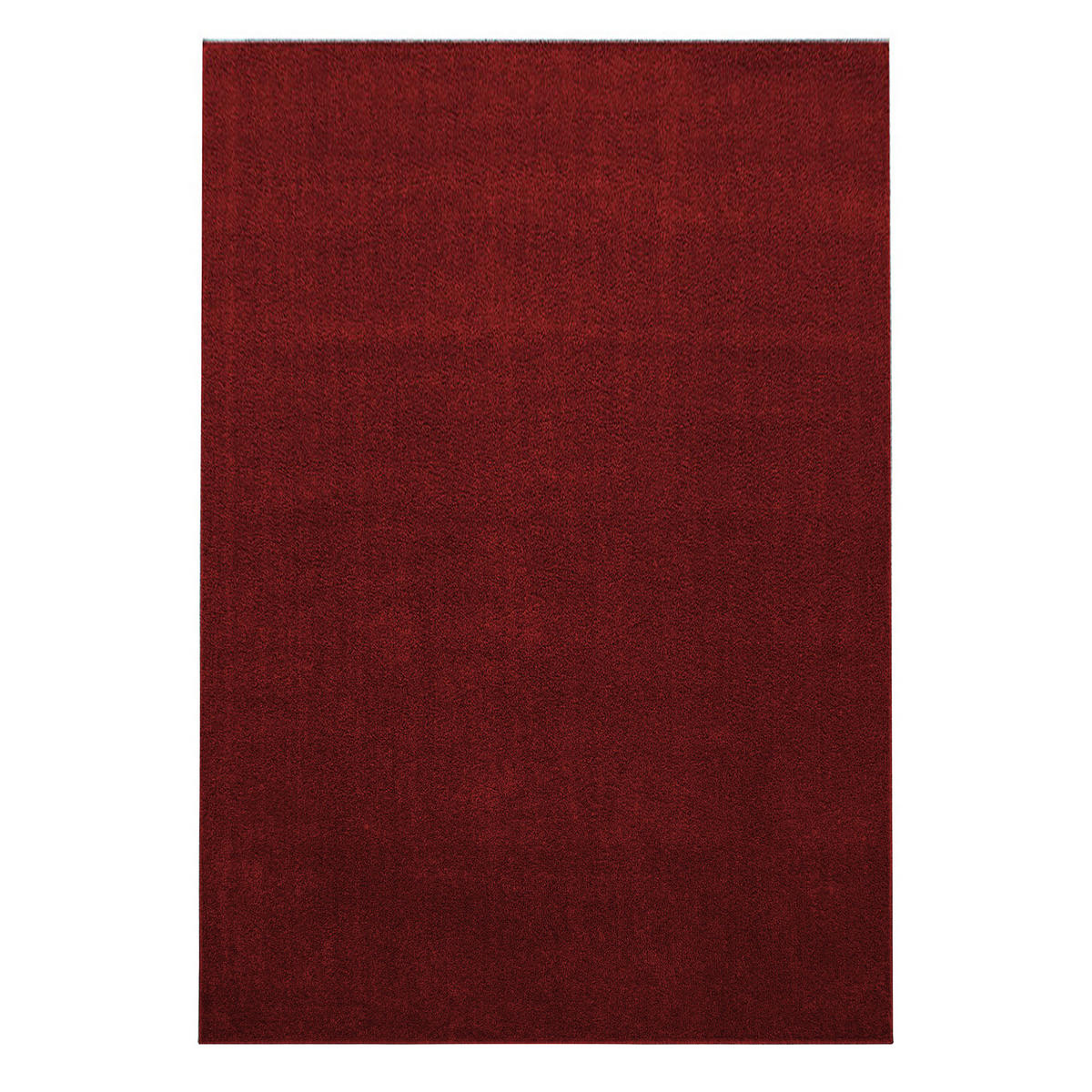 TEPPICH Kurzflor Uni Polypropylen Wohnzimmer Rot Rechteckig 280x370 - Rot, Textil (280/370cm) - KADIMA DESIGN