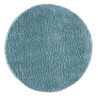 HOCHFLOR-TEPPICH Shaggy Pulpy 100 Blau 200 cm Rund - Blau, Textil (200/200cm) - carpet city