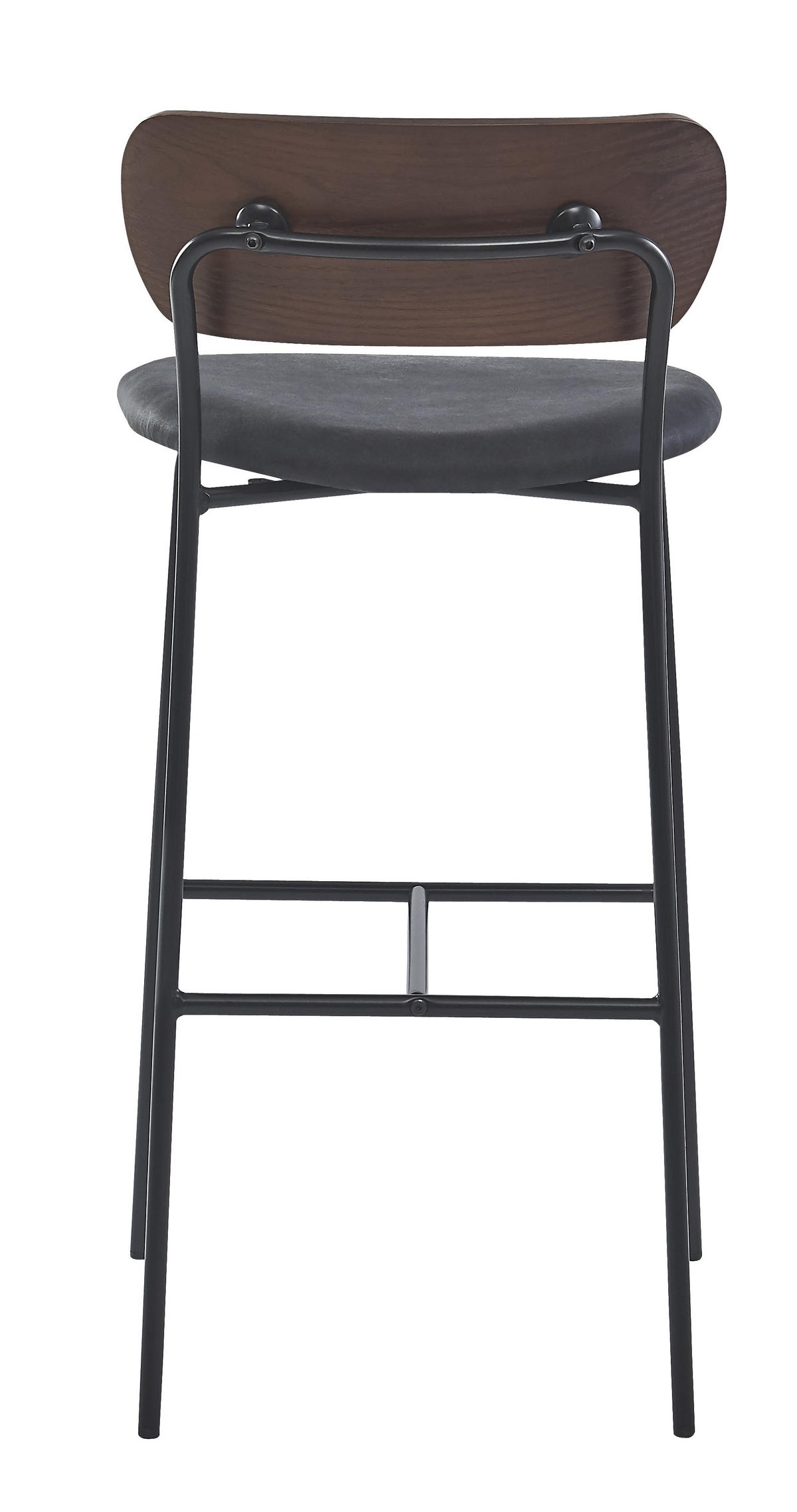 BARHOCKER 2er-Set Kunstleder Schwarz - Schwarz, Textil (45.5/93.5/51.5cm) - Nordlys