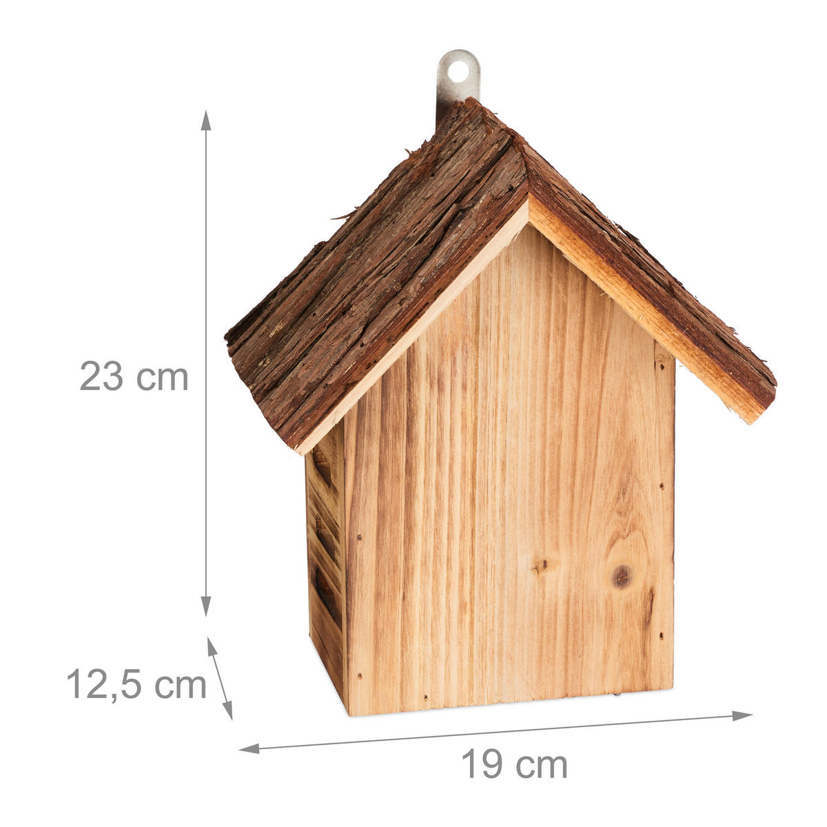 MARIENKÄFERHAUS - Hellbraun, Holz (19/23/12.5cm) - Relaxdays