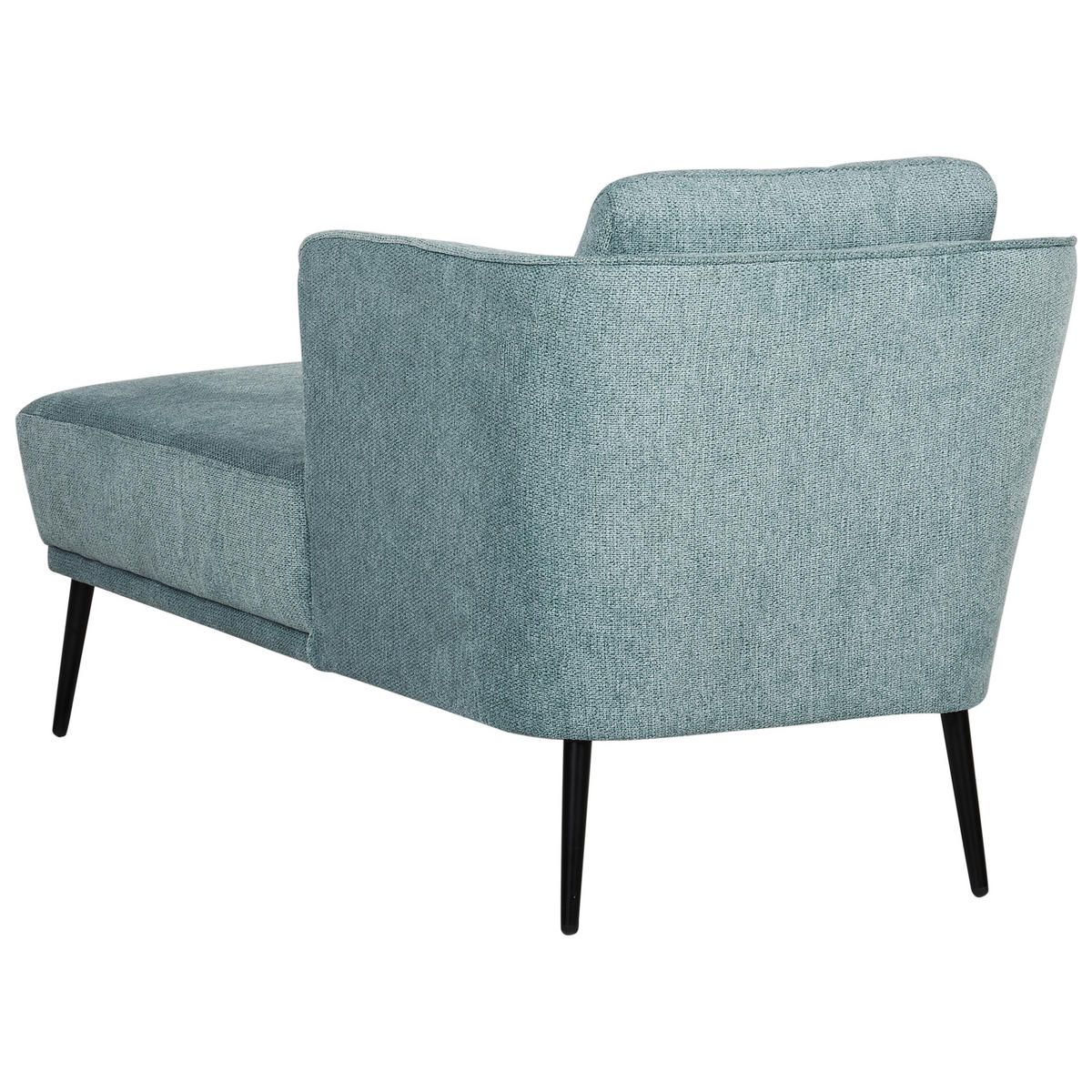 ČALOUNĚNÉ LEHÁTKO CHAISE LONGUE LEVOSTRANNÉ Látka Modré Artheze - modrá/černá, textil (148/70/64cm) - Beliani