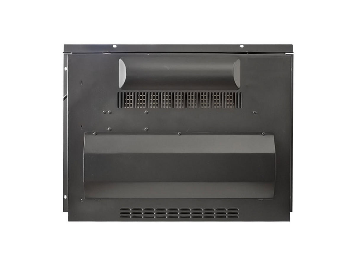 ELEKTROKAMIN Schwarz Wandmodell mit Heizung 2000 W - Schwarz, Glas (58/44/13cm) - Purline