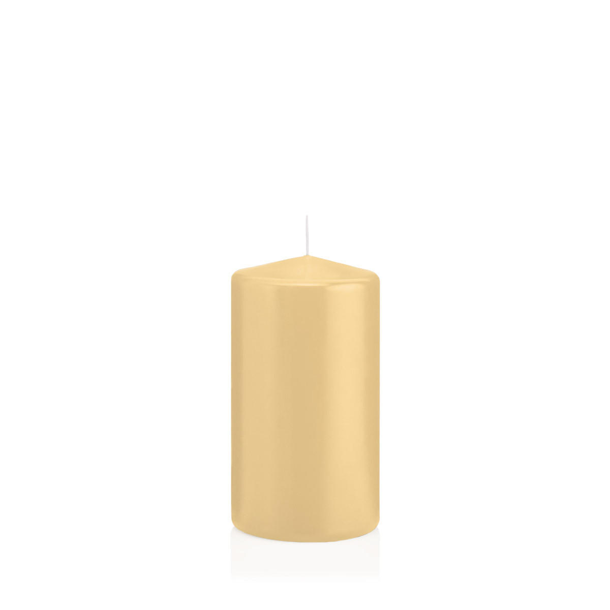 STUMPENKERZEN Champagner Ø 68 x 130 mm, 12 Stück - Champagner, Paraffin (7/13cm) - Wiedemann Kerzen