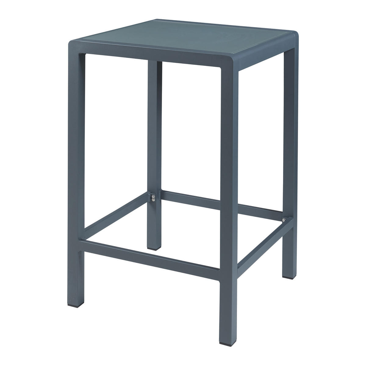 OUTDOOR-BARTISCH Avise - Anthrazit, Glas/Metall (70/70/108cm) - casa.pro