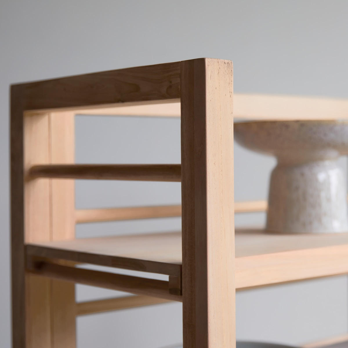 BÜCHERREGAL Sera Natur aus Teak - Naturfarben, Holz (80/180/40cm) - Tikamoon