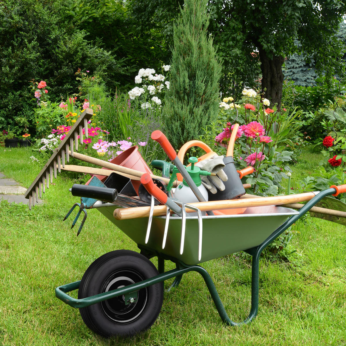 SCHUBKARRENRAD - Schwarz, Kunststoff/Metall (39/39/9cm) - Relaxdays