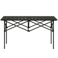 CAMPINGTISCH 95x55 cm Schwarz - Schwarz, Metall (95/55/50cm) - ComfortXL