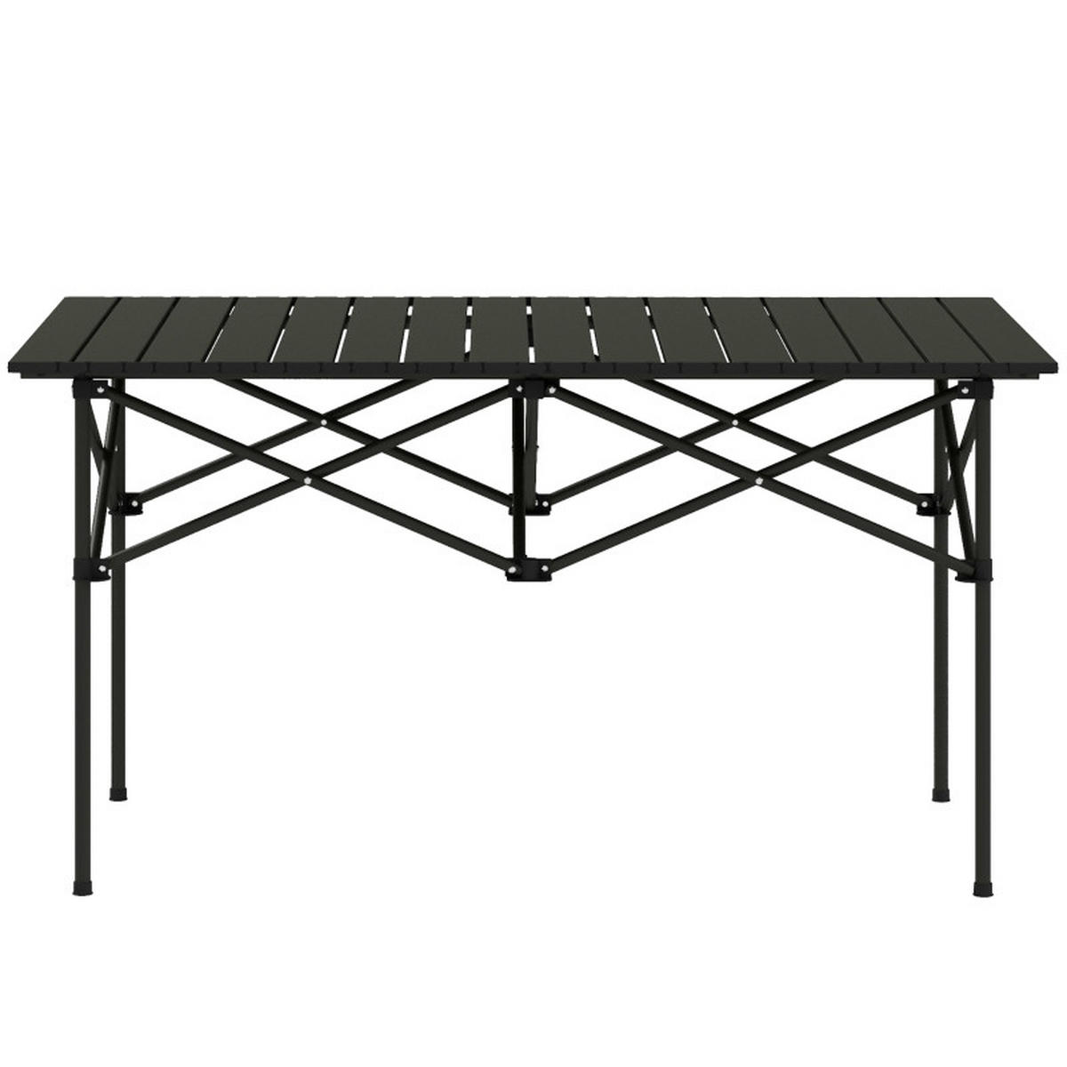 CAMPINGTISCH 95x55 cm Schwarz - Schwarz, Metall (95/55/50cm) - ComfortXL
