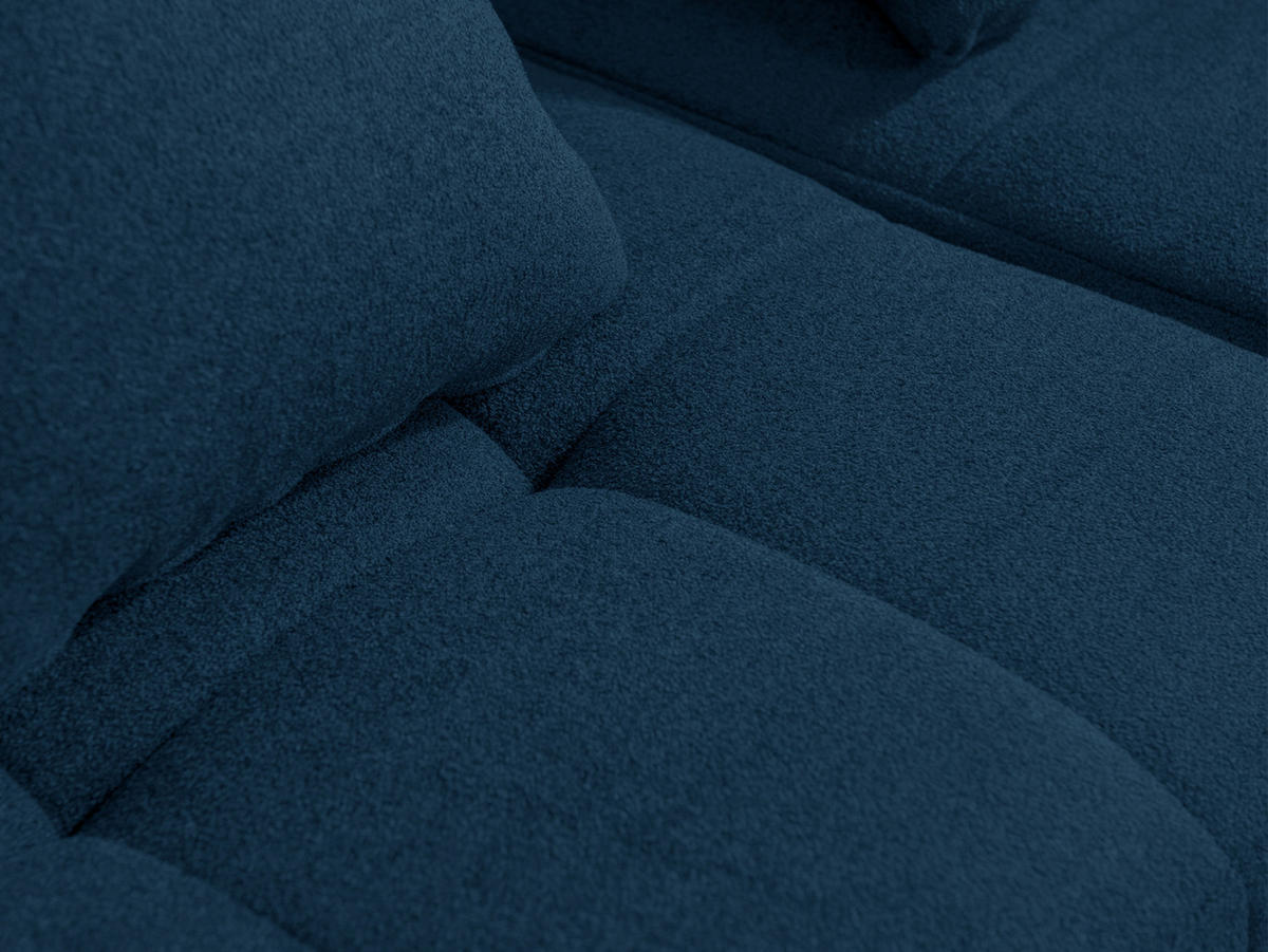 2-SITZER-SOFA Bouclé-Stoff Tiefblau - Blau, Textil (180/73/95cm) - MILYsofa