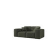 SOFA Zweisitzer PULA Stoff Antic Dunkelgrün - Dunkelgrün, Holz (186/73/88cm) - Kaiser Möbel