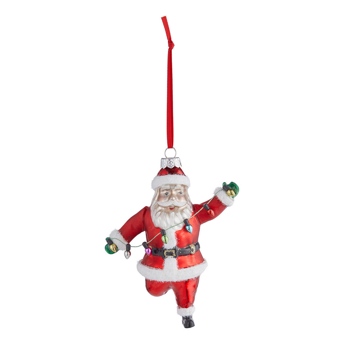 BAUMANHÄNGER Hang On Santa Lichterkette - Rot, Glas (6/13/10cm) - Butlers