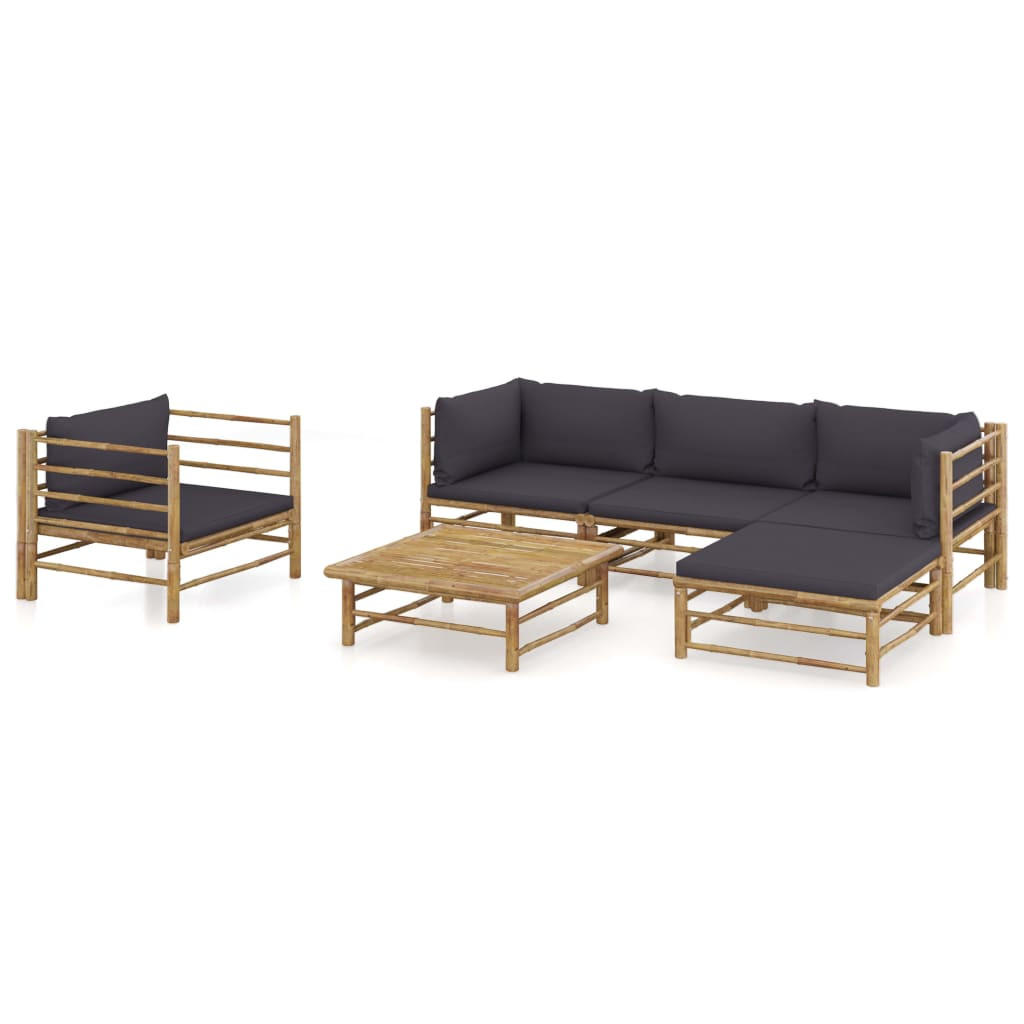 GARTENSET Rennie 6-teilig - Grau, Naturmaterialien - Nettlife
