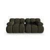 SOFA modular Bellis aus 3D-Stoff Amazonasgrün 2 Sitzplätze - Waldgrün, Textil (94/70/188cm) - Micadoni