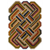 TEPPICH aus Wolle SOAR in Terrakotta, geometrisch, 200 x 300 cm - Rot, Textil (300/200cm) - KADIMA DESIGN