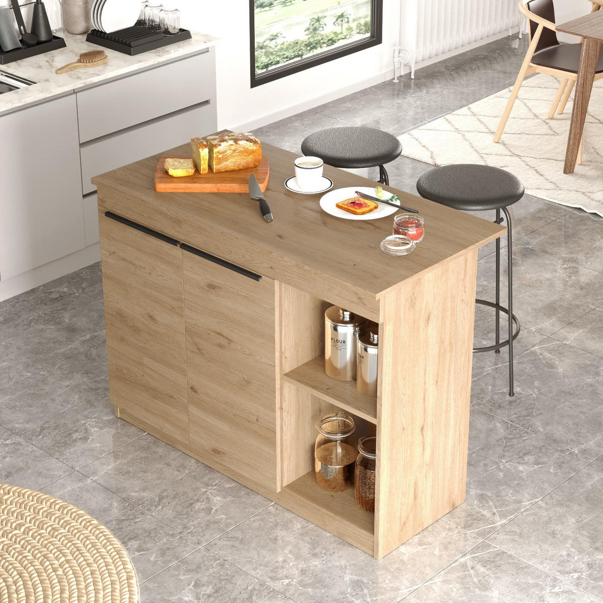 ESSTISCH siven Braun - Braun, Holz (120/60/88cm) - Habitat Garten