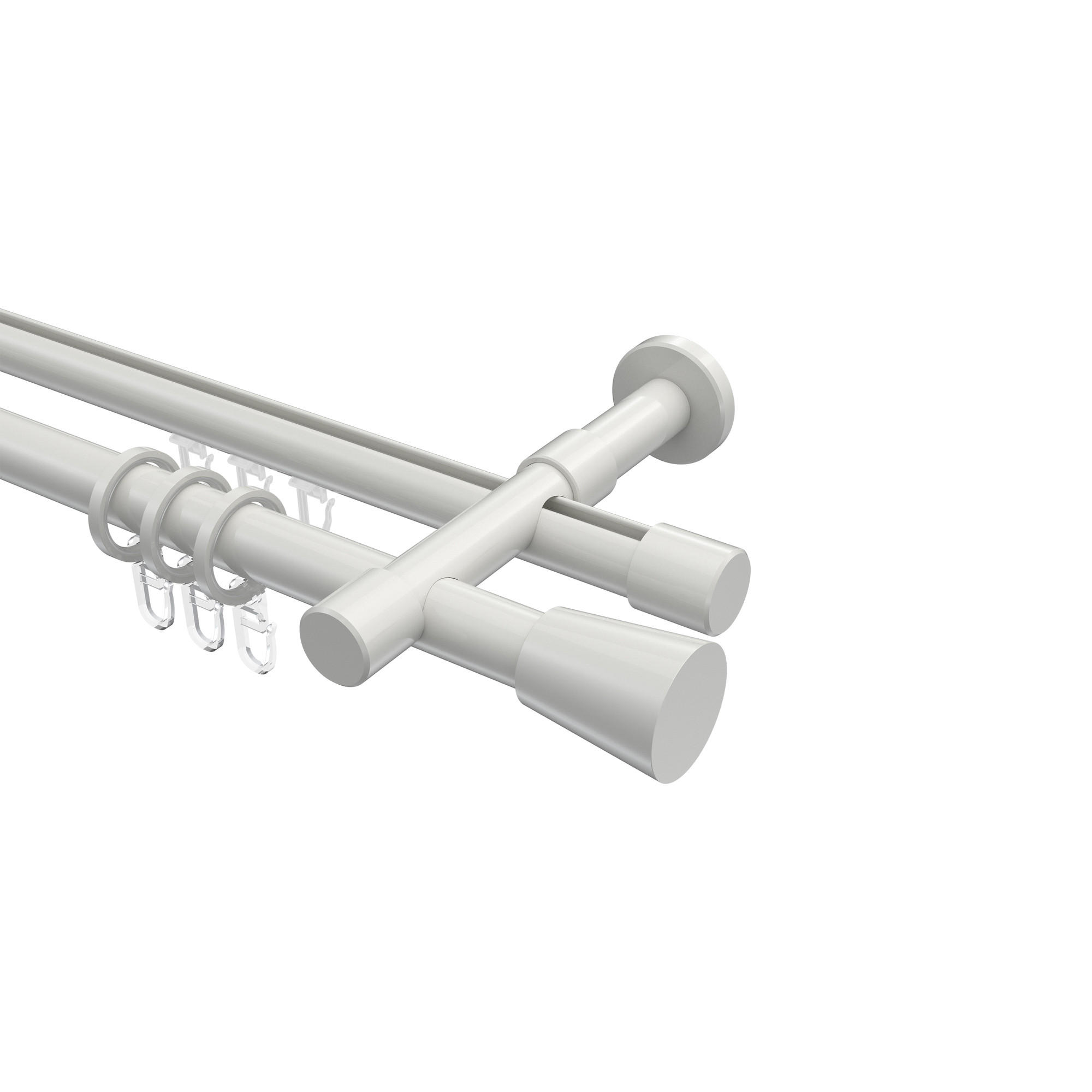 Interdeco Gardinenstange Weiß 260 cm