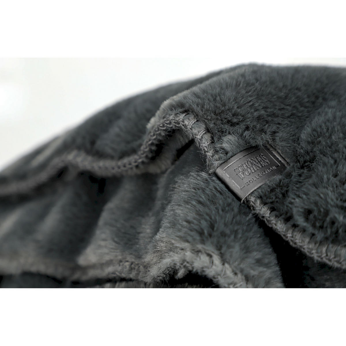 WOHNDECKE ELEGANCE - Anthrazit, Textil (130/170cm) - Schöner Wohnen