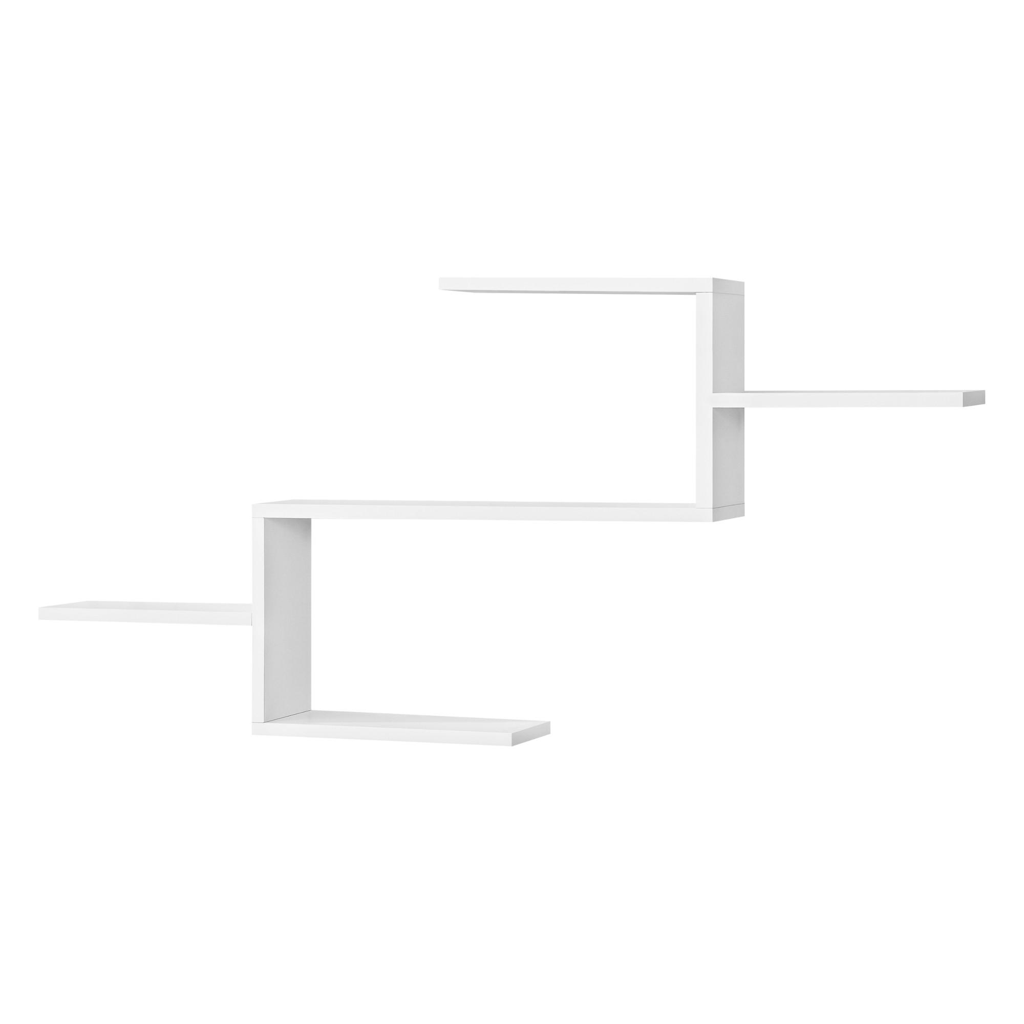 WANDREGAL Flekkefjord - Weiß, Holzwerkstoff (104/49.5/14.5cm) - [en.casa]