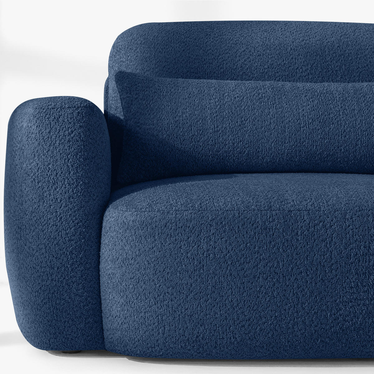 SESSEL ELOSA - Dunkelblau, Holz/Textil (145/85/115cm) - KONSIMO®
