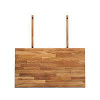 ANSTECKPLATTE - Eiche - Eichefarben, Holz (90/4/50cm) - home24