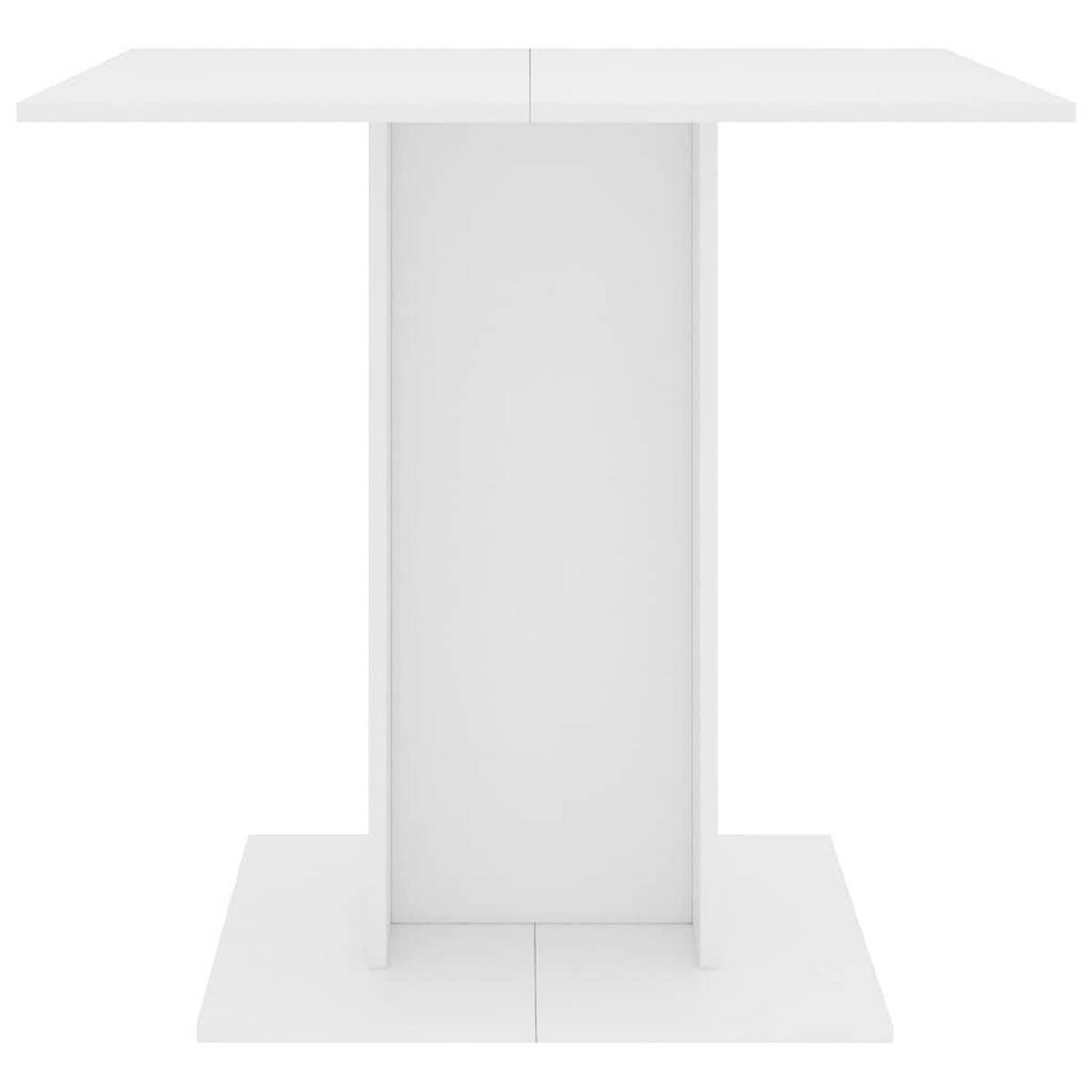 ESSTISCH Weiss 80/80/75 Cm Holzwerkstoff - Weiß, Holzwerkstoff (80/80/75cm) - vidaXL