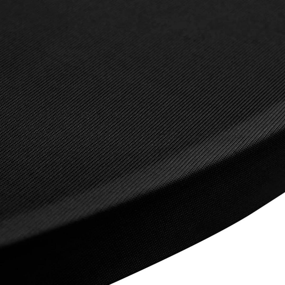 TISCHHUSSEN für Stehtische 2er-Set Amau Ø80 cm schwarz - Schwarz, Textil (80/80cm) - DELUKE