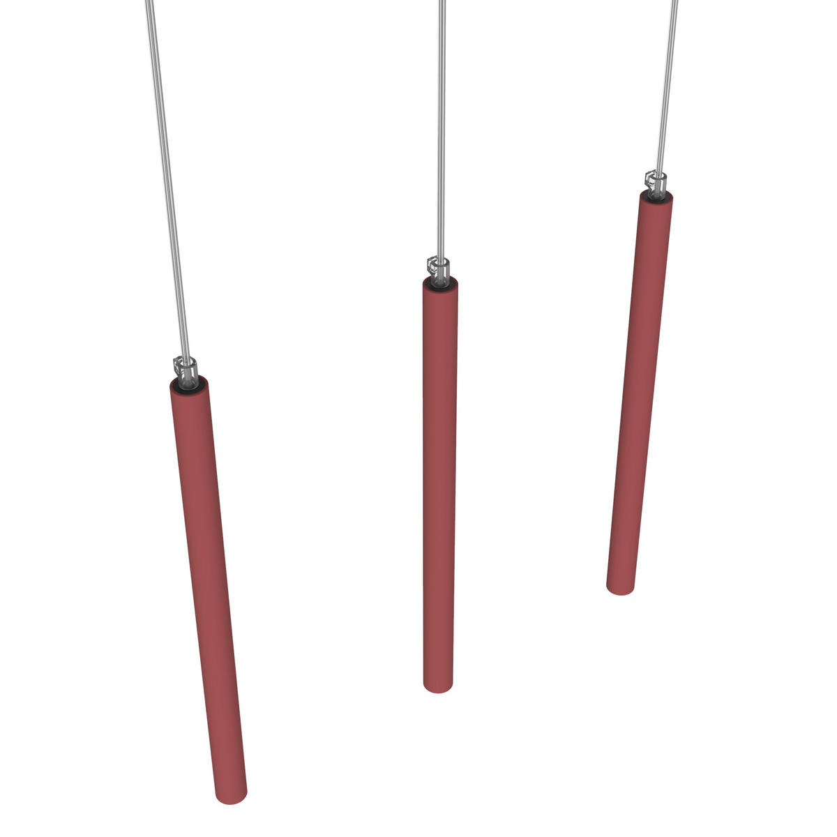 LED-HÄNGELEUCHTE - Rot, Metall (6/70/40cm) - Lumicom