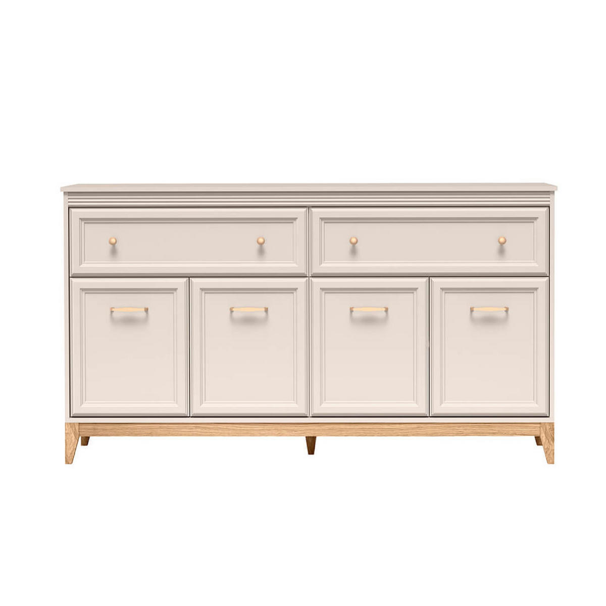 KOMMODE Windsor W-2 179 x 100 x 40,5 cm Kaschmir - Kaschmir/Eichefarben, Eichenholz/Holzwerkstoff (179/100/40.5cm) - Koseto
