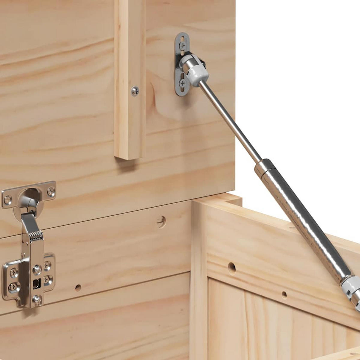 TRUHE 110/50/45,5 Cm Massivholz Kiefer - Braun, Holz (110/45.5/50cm) - vidaXL