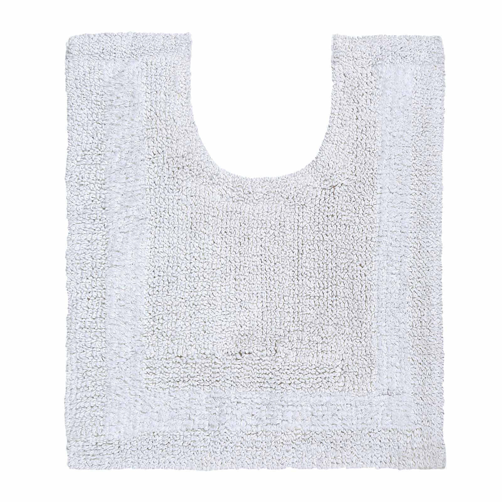 WC-VORLEGER 50/55 cm, 100% Baumwolle, wendbar - Weiß, Textil (50/55cm) - Homescapes