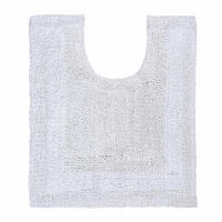 WC-VORLEGER 50/55 cm, 100% Baumwolle, wendbar - Weiß, Textil (50/55cm) - Homescapes