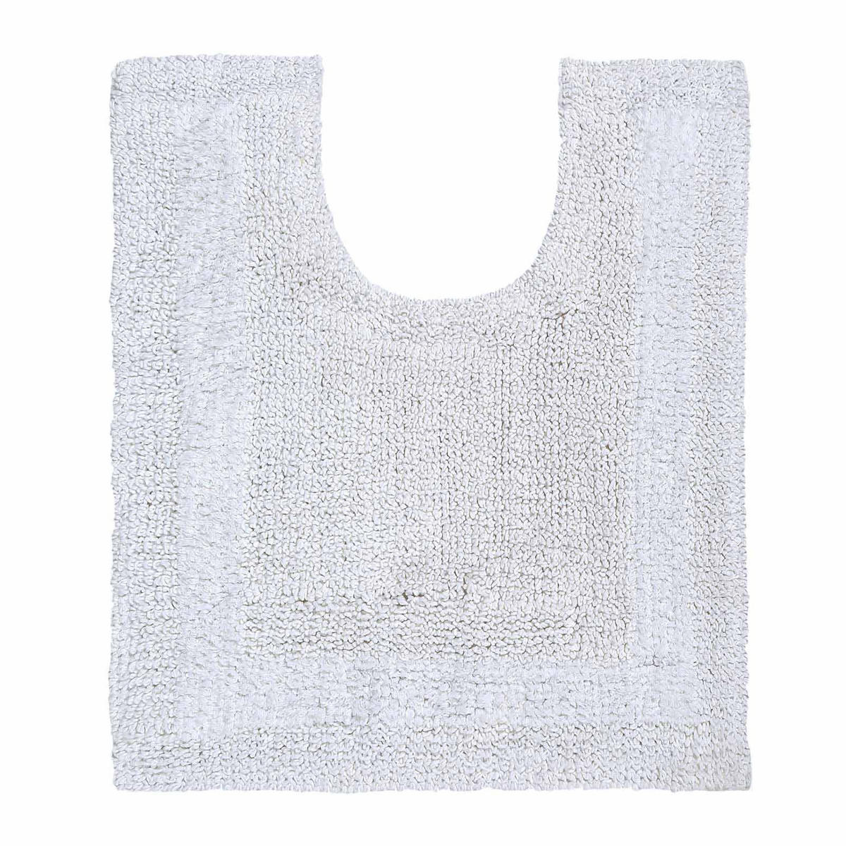 WC-VORLEGER 50/55 cm, 100% Baumwolle, wendbar - Weiß, Textil (50/55cm) - Homescapes