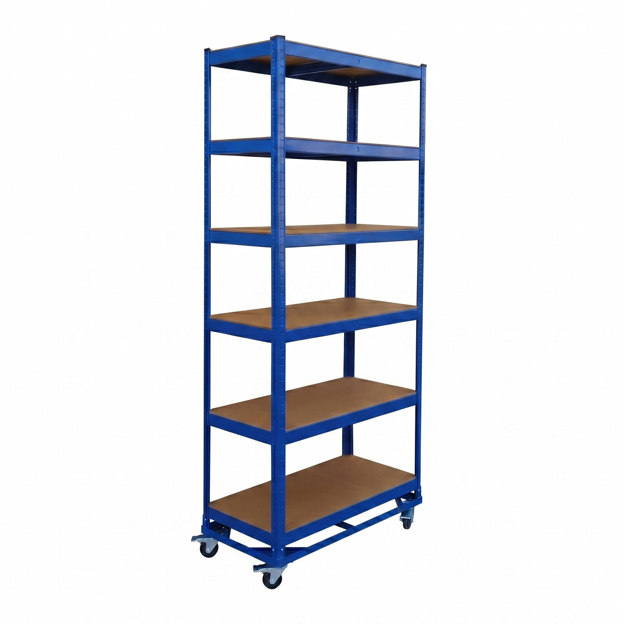 Relaxdays REGÁL Modrý těžkotonážní na kolečkách 209 cm