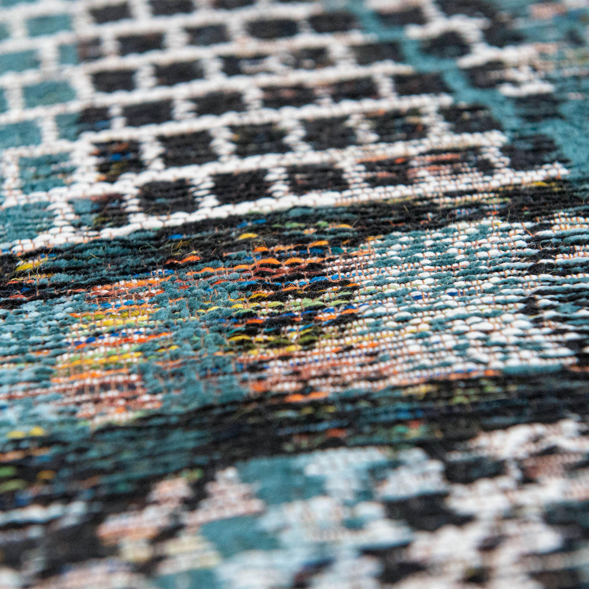 TEPPICH Flachgewebe BLUE ANTIK Blau 240 x 340 cm - Blau, Textil (240/340cm) - Novatrend