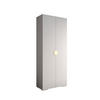 DREHTÜRENSCHRANK 236.7/100/47 2-türig - Goldfarben/Weiß, Holz/Metall (100/236.7/47cm) - MÖBEL KRYSPOL