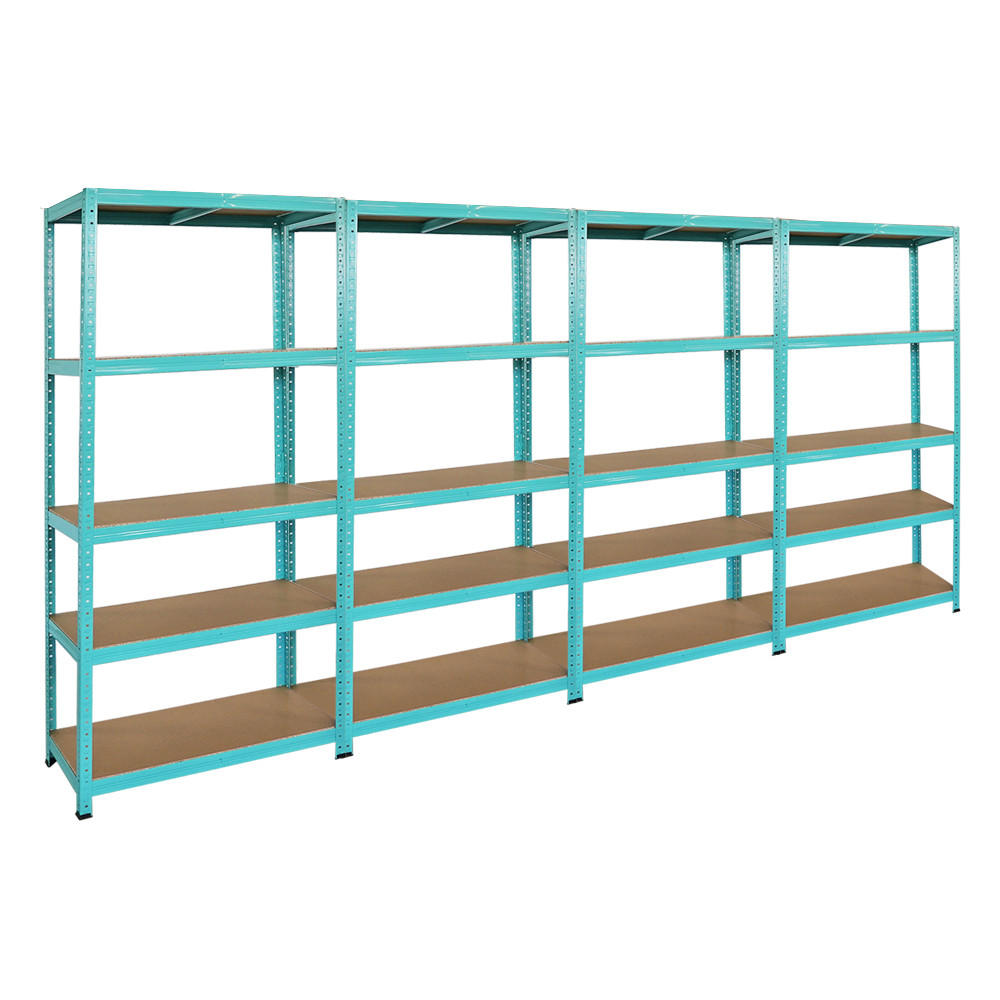 SCHWERLASTREGAL 4er GREEN HULK Set, HxBxT 180x90x40cm, Fachlast 175kg, 5 Ebenen, Grün - Grün, Metall (360/180/40cm) - PROREGAL