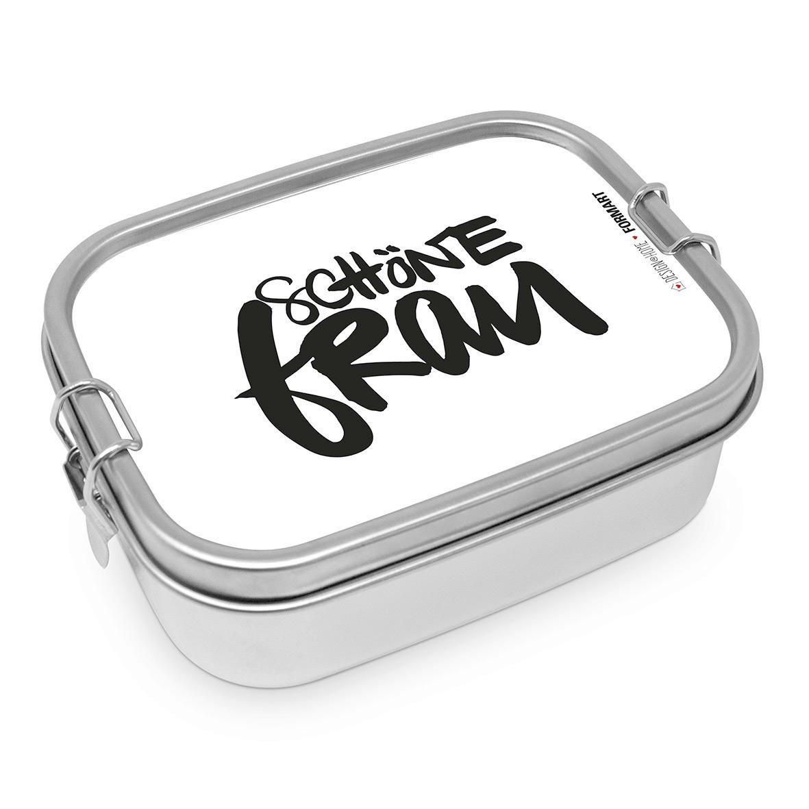 LUNCHBOX Schöne Frau aus Edelstahl - Schwarz, Metall (14/16.5/5.8cm) - Sonstige