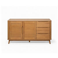 SIDEBOARD Nora, Natur Massiveiche - Beige, Holz (45/80/150cm) - WOODEK
