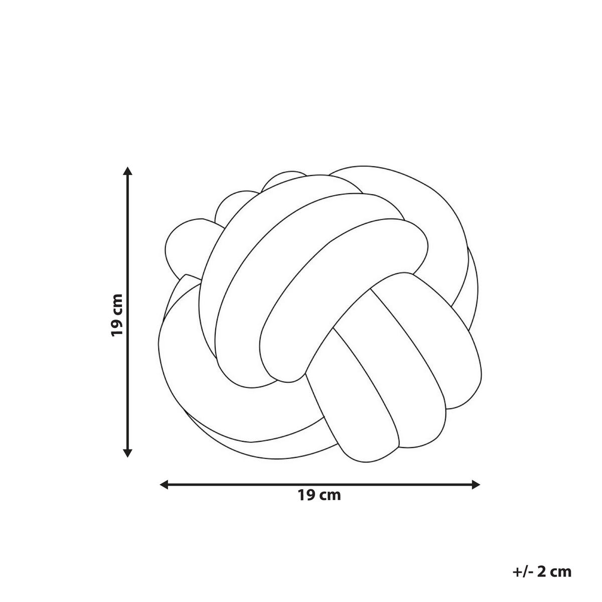 DEKOKISSEN Senfgelb 19/19 cm Malni - Dunkelgelb, Textil (19/19cm) - Beliani