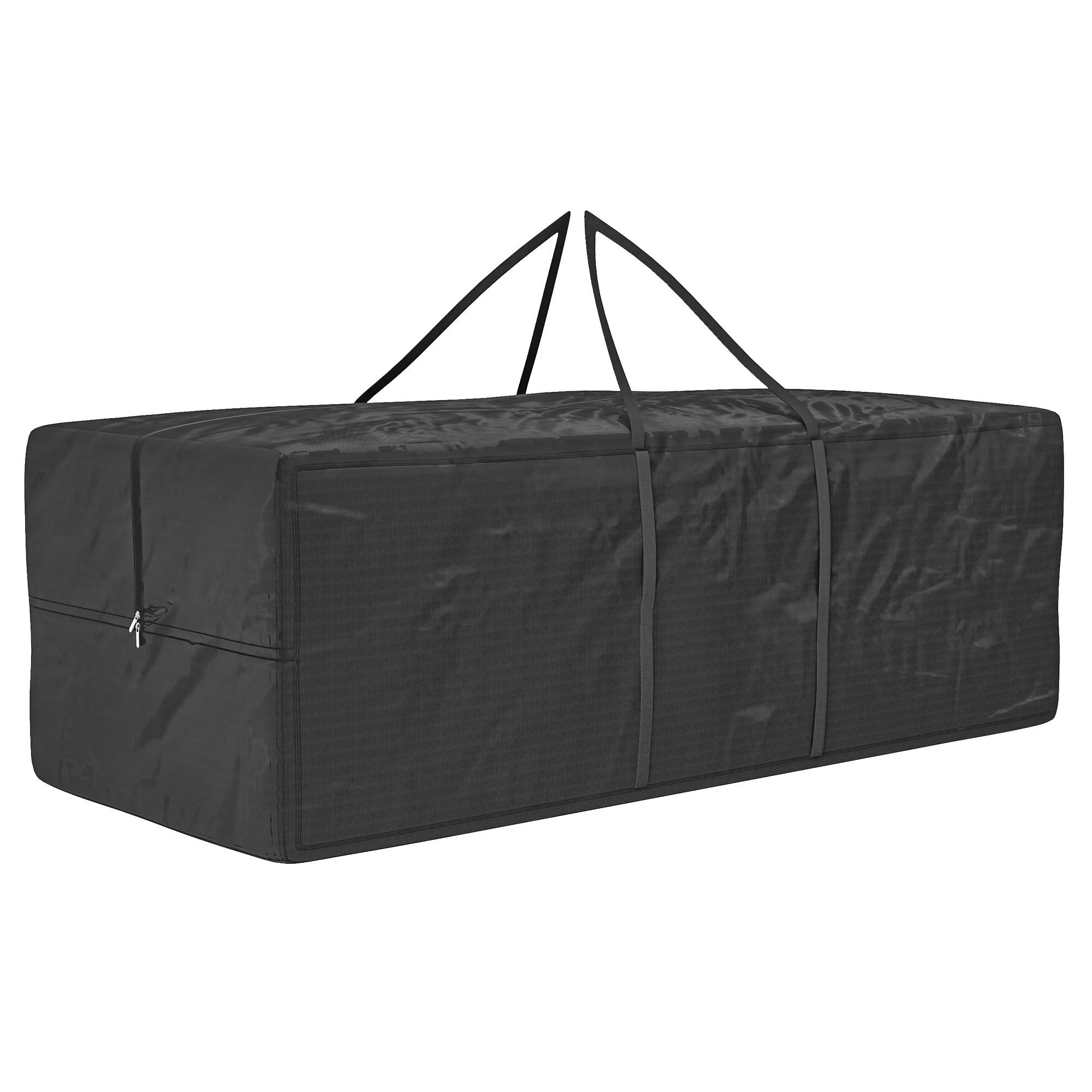 AUFBEWAHRUNGSTASCHE, 840L Tragetasche bis 100kg UV30+ Wasserdicht Auflagentasche - Schwarz, Kunststoff (80/60/175cm) - Outsunny