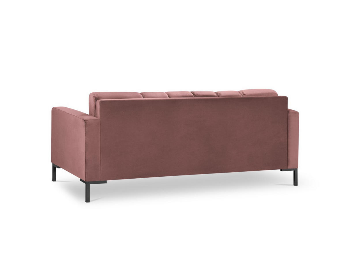 SOFA Mamaia aus Samt rosa 3 Sitzplätze - Pink, Textil (92/75/177cm) - Micadoni
