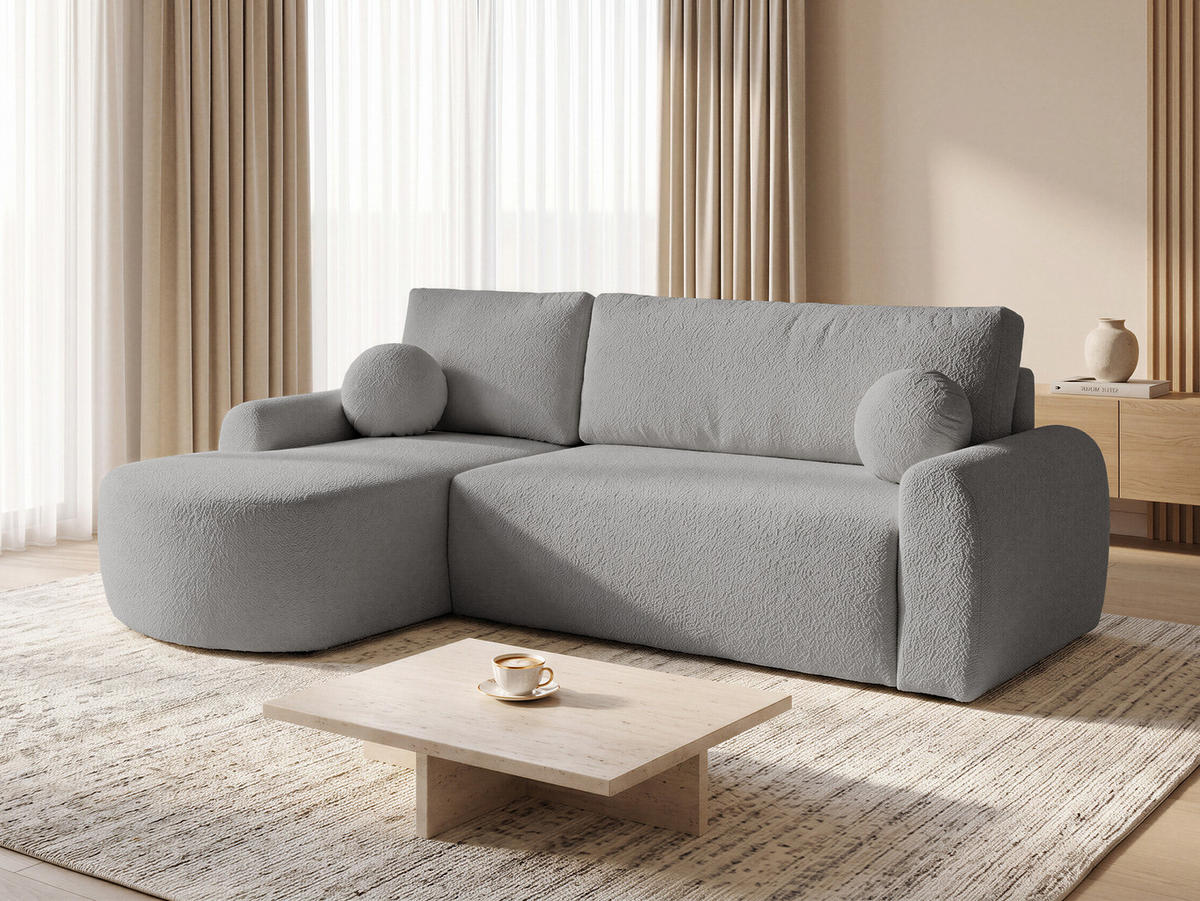 ECKSOFA Jazz, Seite: Links - Grau, Holz/Textil (240/160cm) - Sofnet