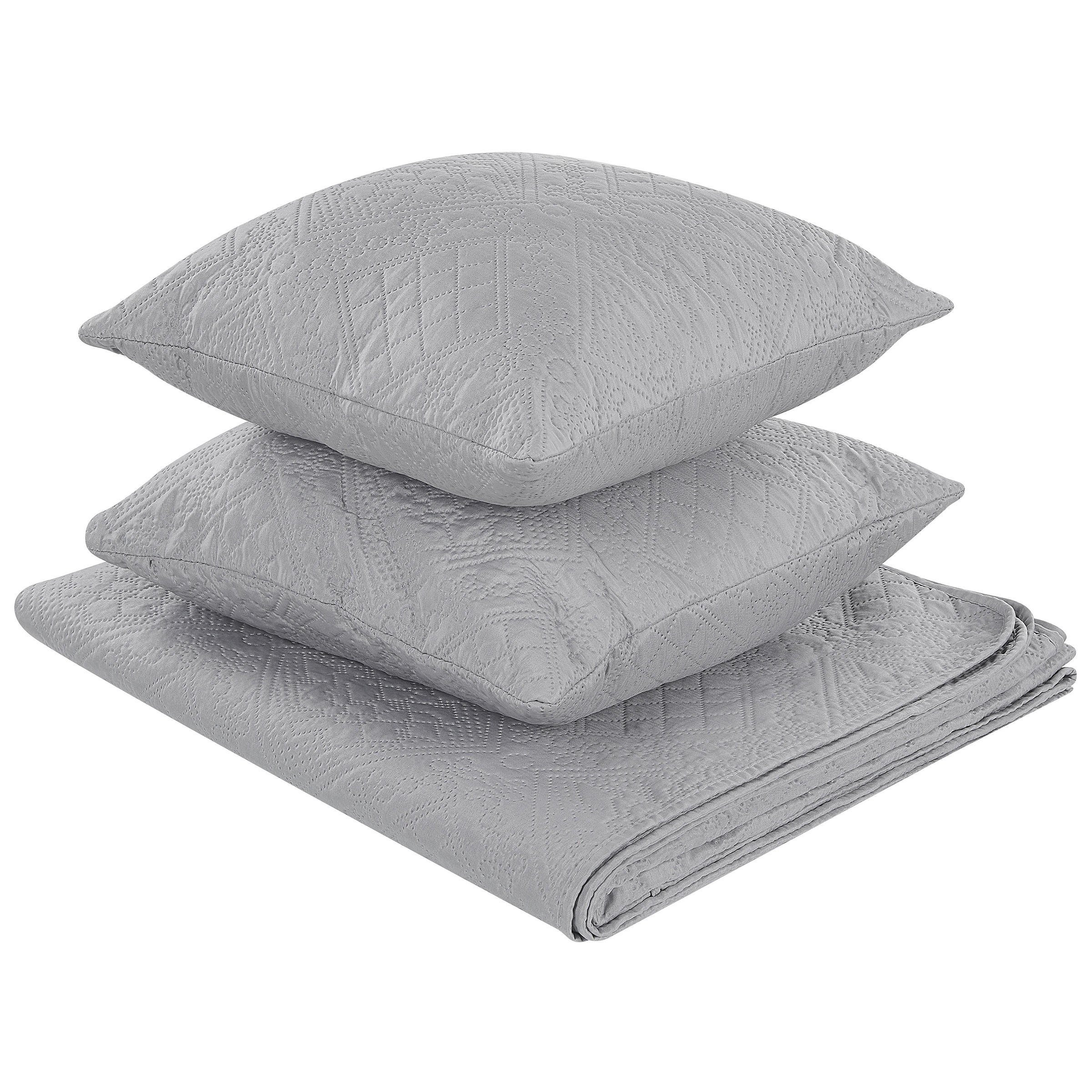 TAGESDECKEN Grau 140 x 210 cm Alamut - Grau, Textil (140/210cm) - Beliani