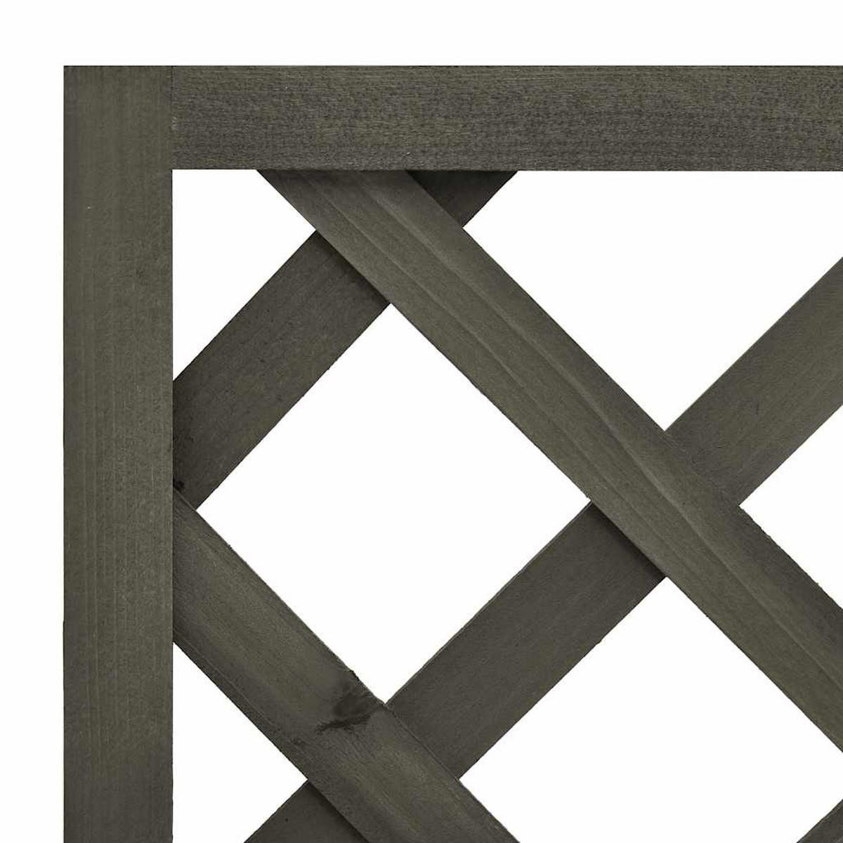 GARTEN-SPALIER Mit Blumenkasten Grau 50/25/90 Cm Tannenholz - Grau, Holz (50/90/25cm) - vidaXL