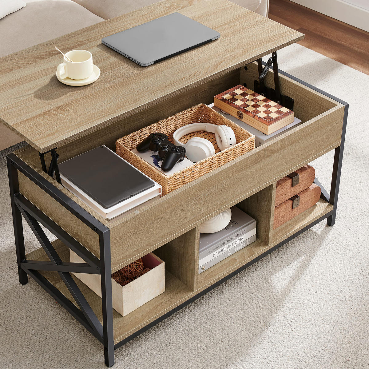OFFENTISCH 45x95 cm, sonoma-eiche - Sonoma Eiche, Holzwerkstoff (95/45/49cm) - A2A Home
