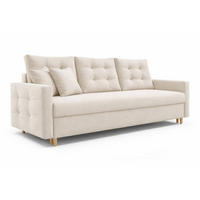 SOFA Beige PETI Gepolstert - Beige, Textil (217/97/87cm) - Sepro Meble